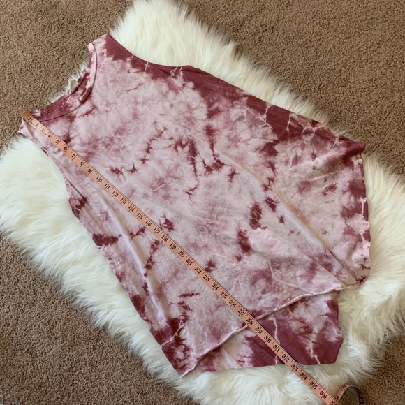 Pink tie dye asymmetrical tunic or mini dress - Picture 7 of 8